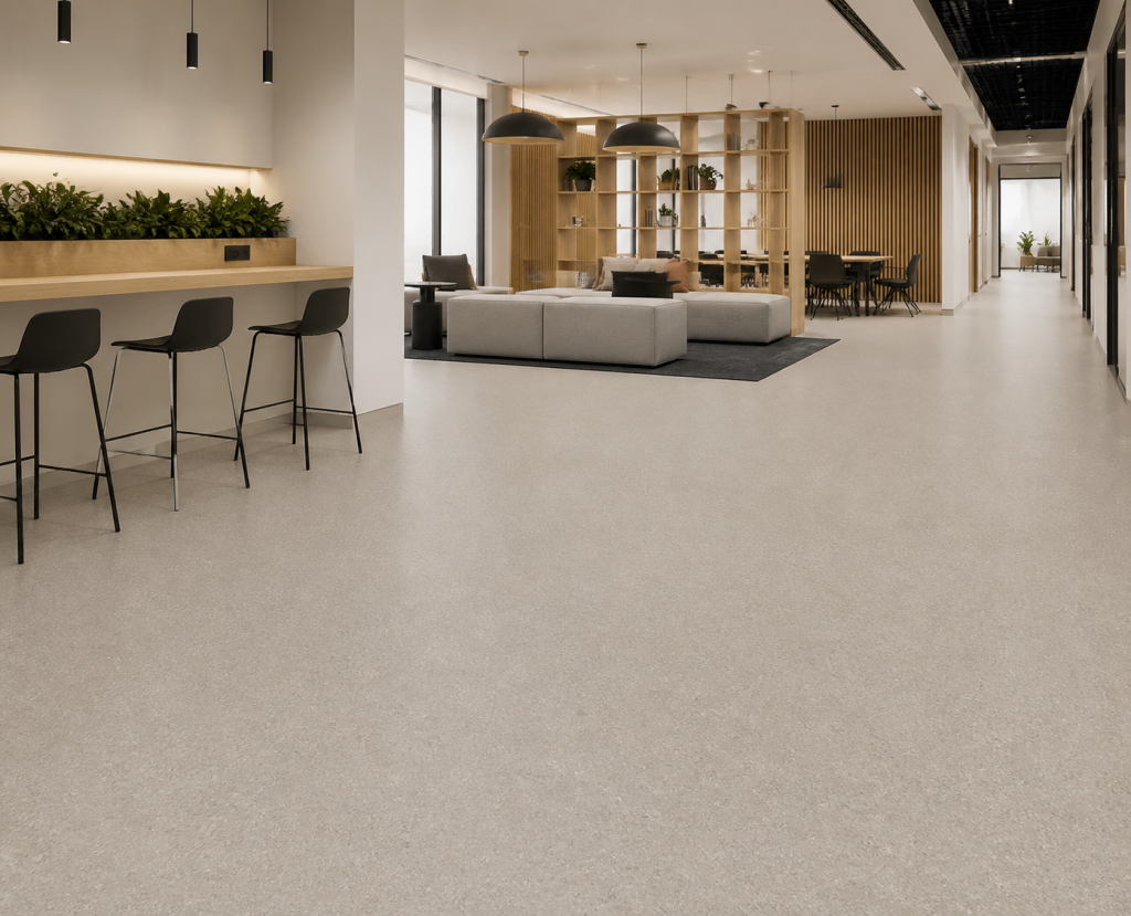 TEWOLAM Blend flooring in a commercial workplace interior