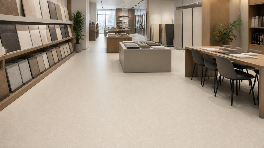 TEWOLAM Mineral 219 flooring in a commercial interior